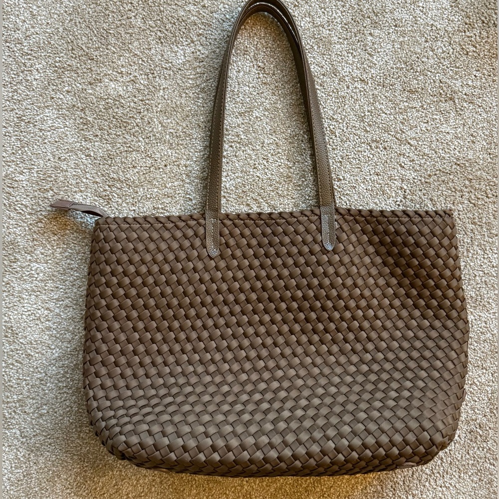 Naghedi Jetsetter Small Tote Mink Brown